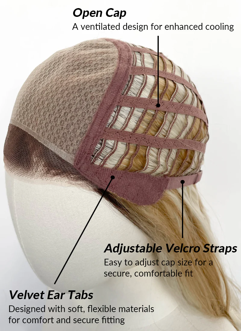 Brunette Straight Mono Top Kanekalon Lace Wig MN025