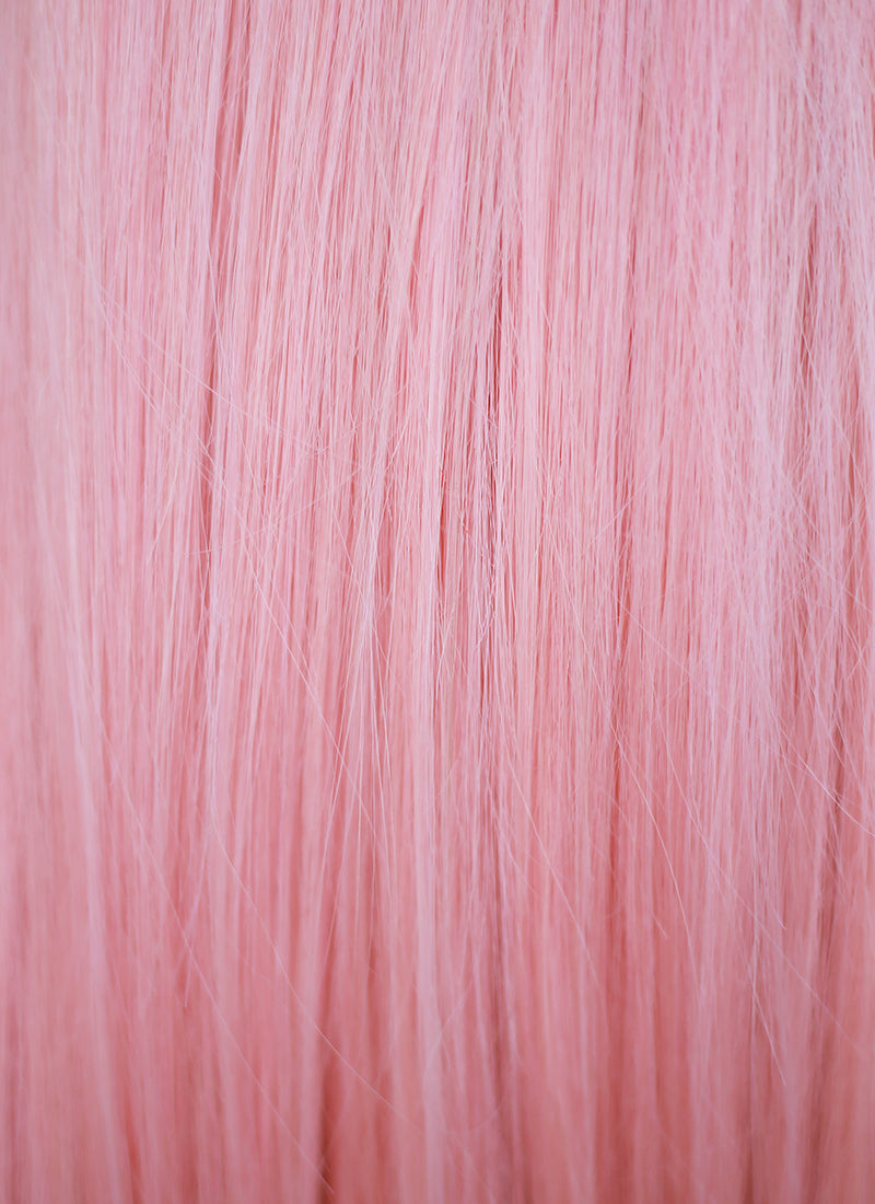 14" Medium Straight Rose Pink Lace Front Remy Natural Hair Wig HH180 - wifhair