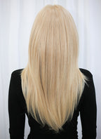 Blonde Straight Mono Top Lace Synthetic Wig MN010