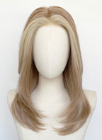 Mixed Blonde Straight Bob Mono Top Lace Wig MN011
