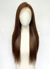 24" Long Straight Chocolate Brown Lace Front Remy Natural Hair Wig HH027