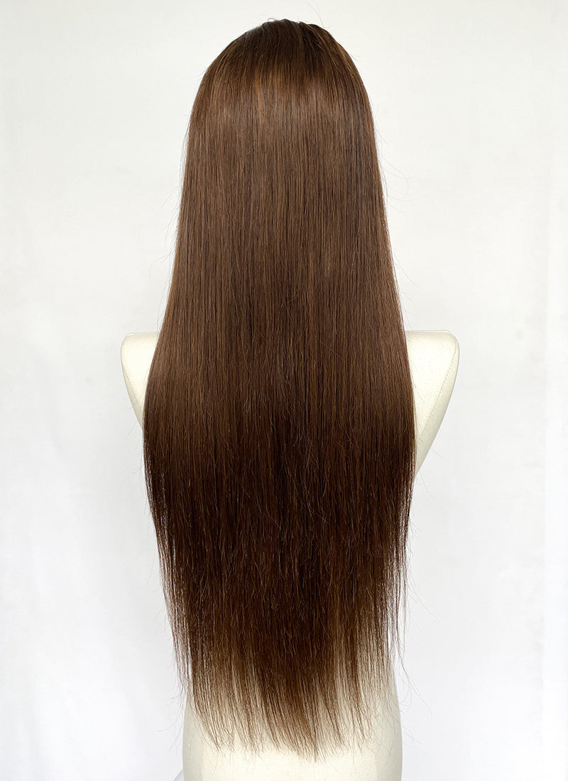 Chocolate brown straight clearance hair