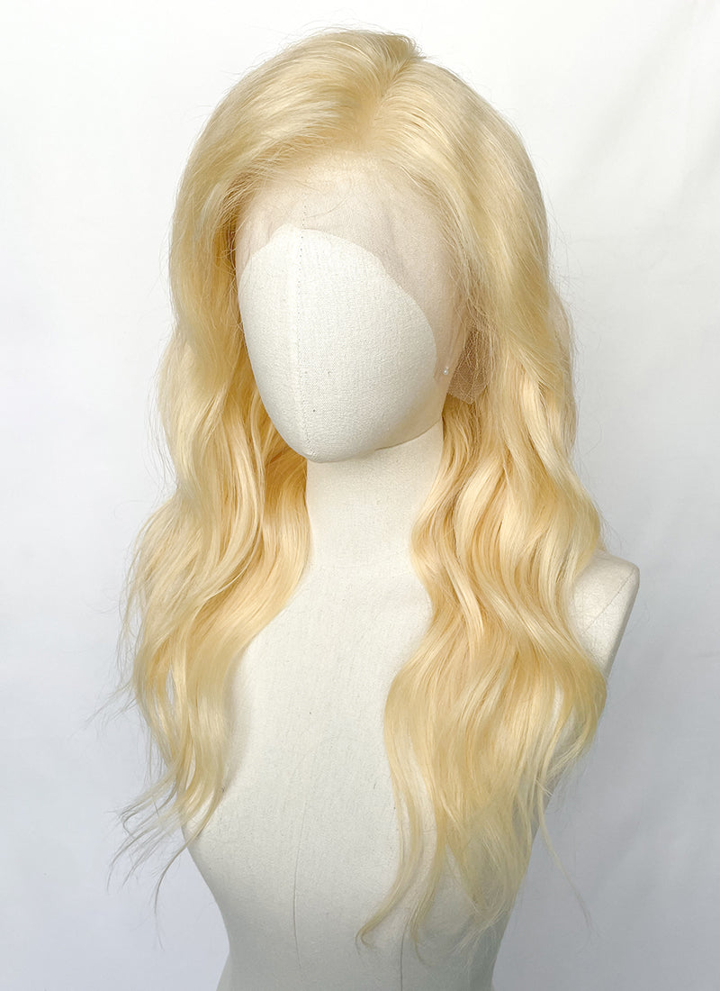 16" Wavy Lace Front Remy Natural Hair Wig