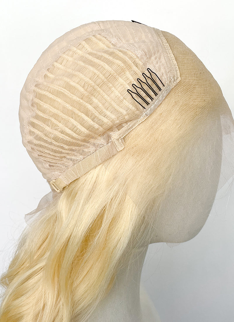 20" Wavy Lace Front Remy Natural Hair Wig