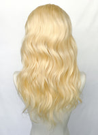 20" Wavy Lace Front Remy Natural Hair Wig
