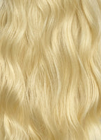 24" Long Wavy Blonde Lace Front Natural Hair Wig HHA003