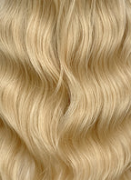 28" Long Wavy Blonde With Dark Roots Lace Front Natural Hair Wig HHA004