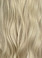 22" Long Wavy Ash Blonde Lace Front Natural Hair Wig HHA007