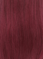 22" Long Straight Wine Red Lace Front Natural Hair Wig HHA010