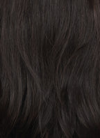 20" Long Wavy Black Lace Front Natural Hair Wig HHA016
