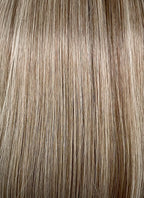 Balayage Blonde With Dark Roots Straight Mono Top Lace Synthetic Wig MN005