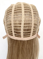 Mixed Blonde Straight Mono Top Lace Synthetic Wig MN006