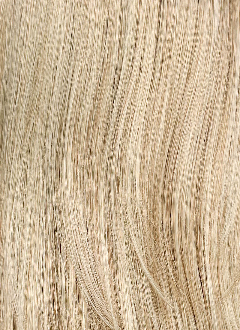 Mixed Blonde Straight Mono Top Lace Synthetic Wig MN006