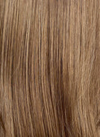 Brunette Straight Mono Top Lace Synthetic Wig MN009
