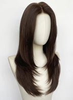 Brunette Straight Mono Top Kanekalon Lace Wig MN025
