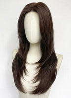 Brunette Straight Mono Top Kanekalon Lace Wig MN025