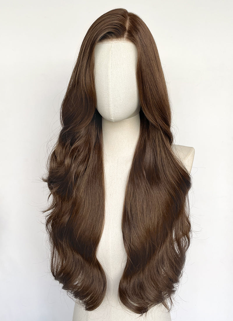 Brown Wavy Mono Top Kanekalon Lace Wig | WIFHair – wifhair