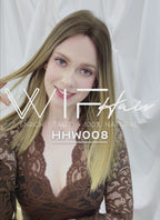 18" Long Straight Balayage Blonde Ombre Lace Front With Silk Top Remy Natural Hair Wig HHW008
