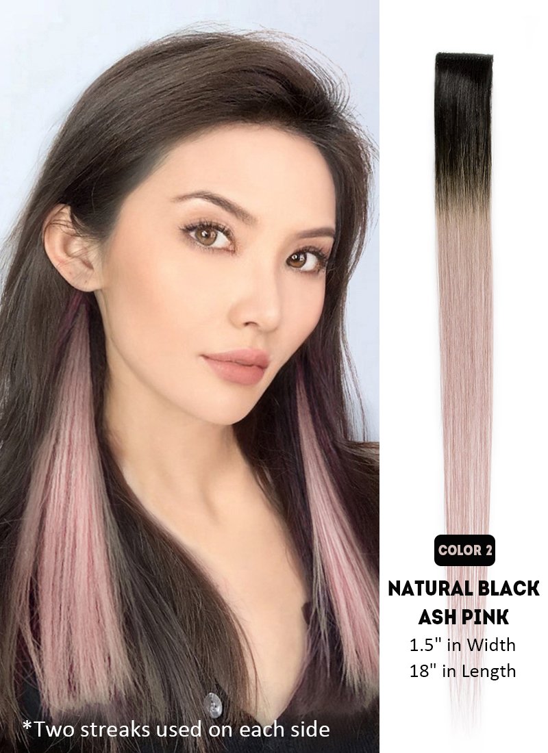 Clip-In Hair Streaks - 100% Natural Hair