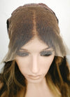 16" Long Wavy Blonde Mixed Brown Lace Front Remy Natural Hair Wig HG003 - wifhair