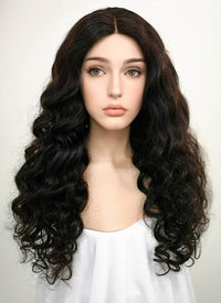 20" Long Curly Lace Front Remy Natural Hair Wig
