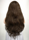 24" Long Curly Mocha Brown Lace Front Remy Natural Hair Wig HH050 - wifhair