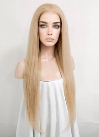 22" Long Straight Dirty Blonde Lace Front Remy Natural Hair Wig HH101