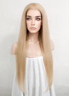 22" Long Straight Dirty Blonde Lace Front Remy Natural Hair Wig HH101