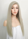 20" Long Straight Ash Blonde Lace Front Remy Natural Hair Wig HH103