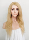 16" Long Curly Honey Blonde Lace Front Remy Natural Hair Wig HH124