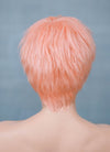 9" Short Layer Peach Pink Mono Crown Virgin Natural Hair Wig HH157 - wifhair