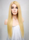 18" Long Straight Blonde Lace Front Remy Natural Hair Wig HH168
