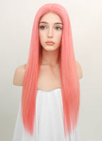 22" Long Straight Lace Front Remy Natural Hair Wig