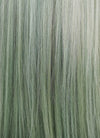 14" Medium Straight Light Green Lace Front Remy Natural Hair Wig HH179 - wifhair