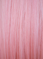 14" Medium Straight Rose Pink Lace Front Remy Natural Hair Wig HH180 - wifhair
