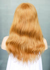 14" Medium Wavy Golden Orange Lace Front Remy Natural Hair Wig HH187 - wifhair