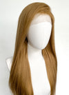 22" Long Straight Brown Lace Front Remy Natural Hair Wig HH199