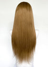 22" Long Straight Brown Lace Front Remy Natural Hair Wig HH199