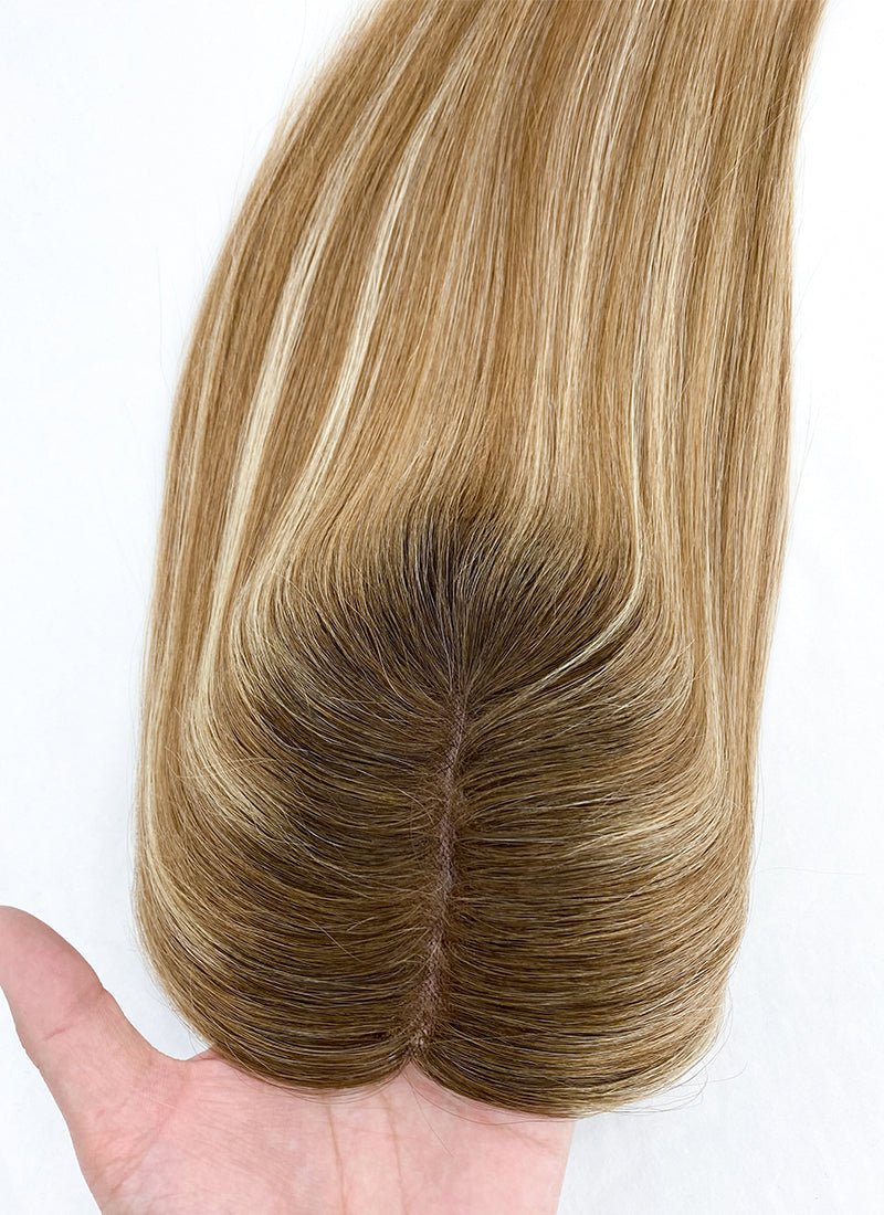 5" x 6" Mono Base Straight Virgin Hair Women Topper HT014