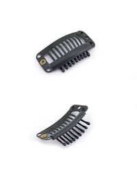 Black / Light Brown / Dark Brown / Cream 9 Teeth Snap Clips - wifhair