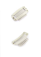 Black / Light Brown / Dark Brown / Cream 9 Teeth Snap Clips - wifhair