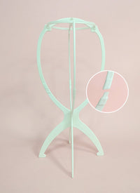 Collapsible White Plastic Wig Stand - wifhair